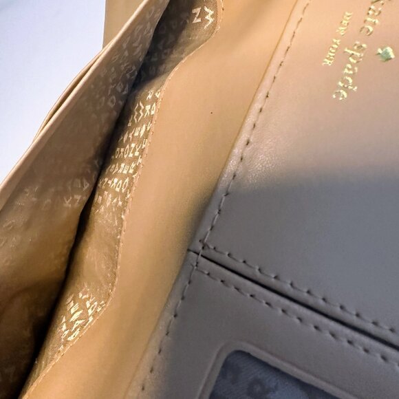 Kate Spade Trifold Wallet - Purple - Ostrich Texture Leather - Picture 10 of 11